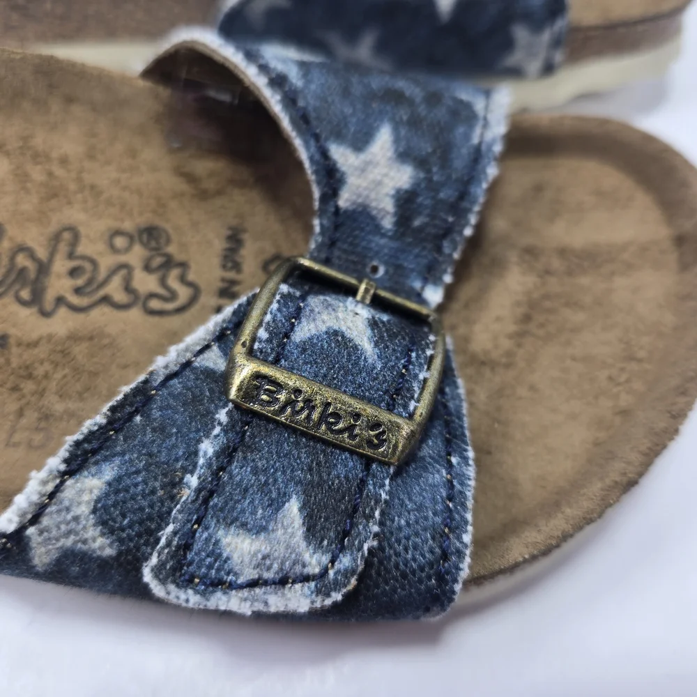 Birkenstock Birki's Kids Madrid Canvas Stars Navy Sandals Size EU 30 US C12 190